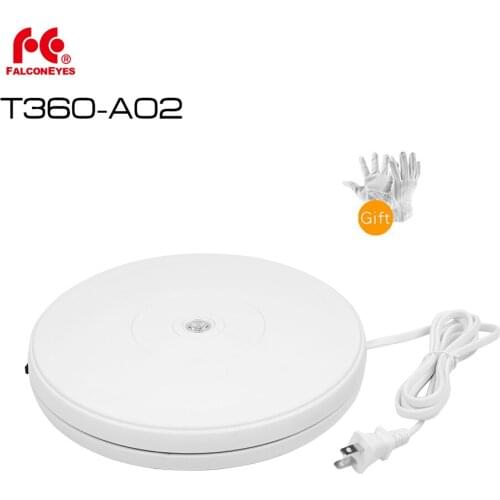 Universal 10" 25cm Led Light 360 Degree Electric Rotating Turntable for Photography Showcase, Max Load 10kg, 220V / 110V