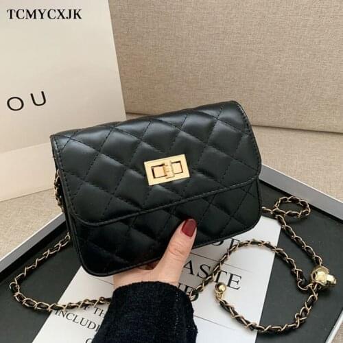 All-match Small Wind Chain Bags For Women 2021 New Diamond Square Bag Korean Crossbody Bags Fashion Designer Handbags For Women