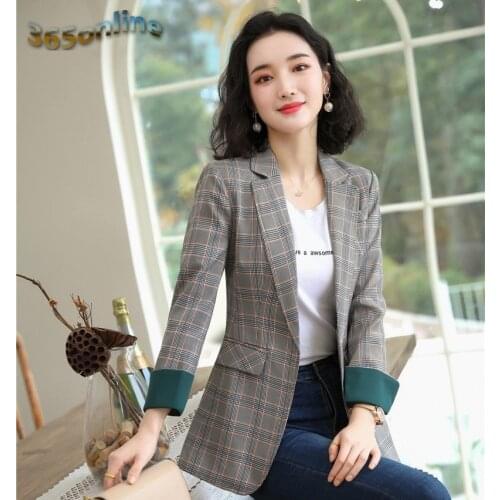 High Quality Fabric Long Sleeve Formal Women Blazers Jackets Coat Uniform Styles Business Work Wear Ladies Outwear Blaser