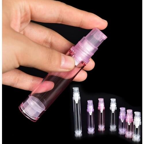 1pc 5/10/15ml Empty Airless Pump Bottles Cosmetic Lotion Container Travel Use 15ml,5ml,10ml