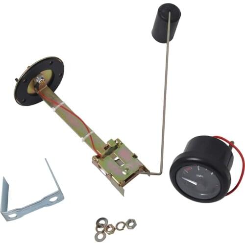 12V 52mm 2 Inch Boat Marine Yacht LED Backlight E-1/2-F Fuel Gauge Meter