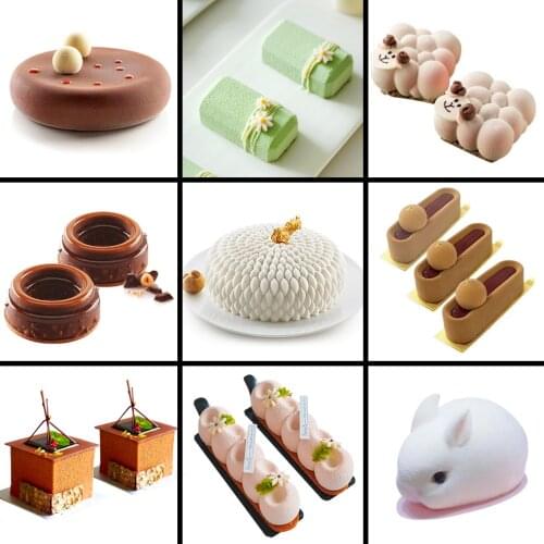 29 Style Cake Decorating Mold 3D Silicone Molds Baking Tools For Heart Round Cakes Chocolate Brownie Mousse Make Dessert Pan