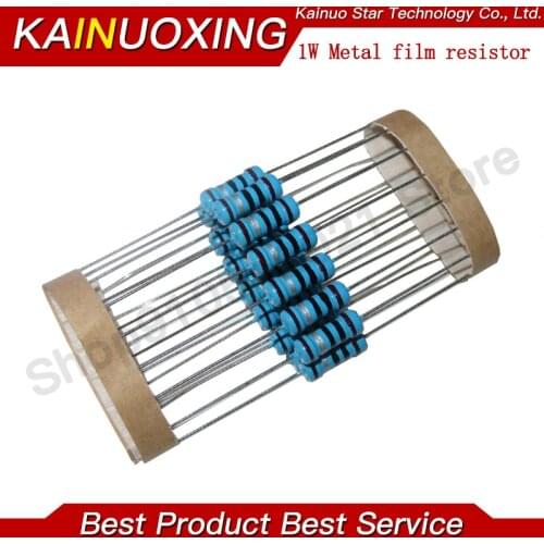 300pcs=30values X 10pcs Resistor Assorted Kit 1W 1% Metal Film Resistor 0.1R-750R ohm Set