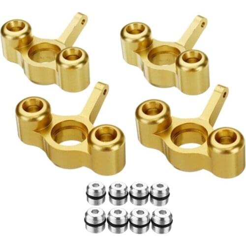 4Pcs Metal Steering Knuckles Hub Carrier Block EA1003 for JLB Racing CHEETAH 1/10 RC Car Monster Truck Upgrade Parts