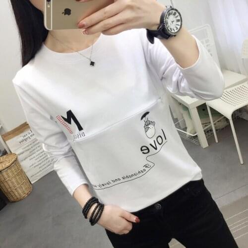 511# Autumn Long Sleeve Printed Cotton Maternity Nursing Tees Mother Feeding Shirt Clothes for Pregnant Women Pregnancy Tops