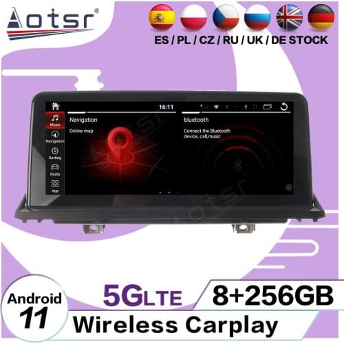 8+256GB Carplay Multimedia Android 11 Player For BMW X5 X6 E70 E71 2007 2008 2009 2010 2011 2012 2013 GPS Stereo Radio Head Unit