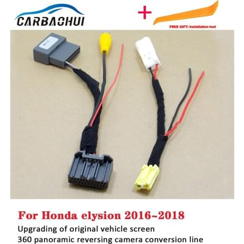 Car Rear Camera For Honda elysion 2016~2019 Original Video Input Switch Reverse Adapter Cable RCA Adapter Cable