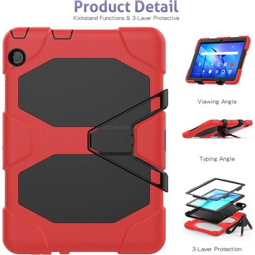 Case for Huawei Mediapad T3 10 Shockproof Cover with Kickstand for Huawei T3 9.6 Silicone Case+Pen
