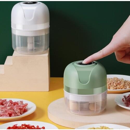 Electric Food Chopper Garlic Crusher Meat Grinder Mini Garlic Press Vegetable Chopper Masher Machine USB Kitchen Tools Gadgets