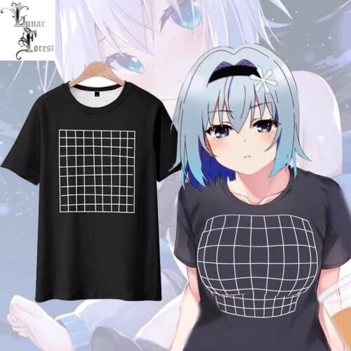 Ryuoh no Oshigoto Sora Ginko 3D Boobs T-shirt Summer Fashion Round Neck Short Sleeve Popular Japanese Streetwear Plus Size