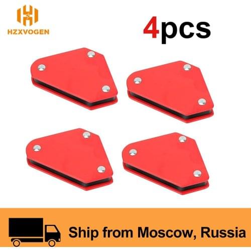HZXVOGEN 4PCS Mini Magnet For Welding 45 90 135 Degree Welder Positioner Magnetic Holder 9LBS 4KG Strong Suction For Soldering