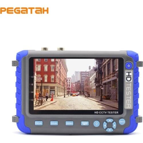 5 inch 5MP 4MP 1080P AHD TVI CVI CVBS Analog Video Security CCTV Camera tester monitor Support HDMI/VGA input Net Cable test