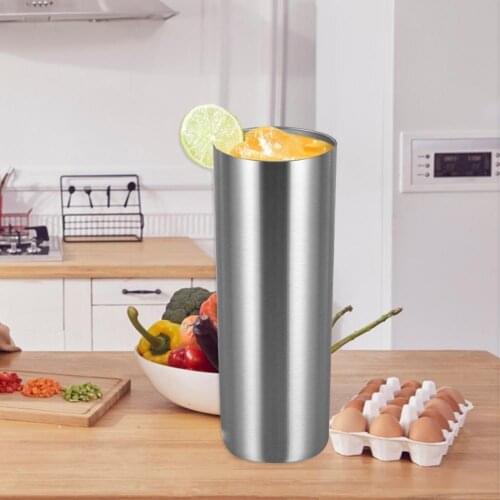 20OZ Straw Cup Stainless Steel Double Layer Water Bottle Cup with straw Drinking Cup Insulated/Cold Tumblers Cup Mug Drinkware
