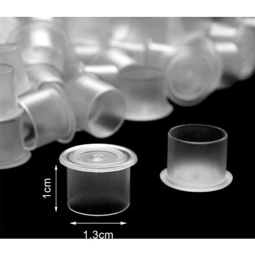 Lots Of Disposable Plastic Tattoo Cup Pot Pigment Ink Holder Medium 100pcs