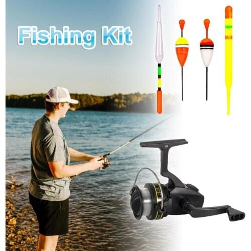 Novice fishing rod kit, ergonomic design, high-strength plastic fishing reel combination kit, fishing equipment, fishing gear