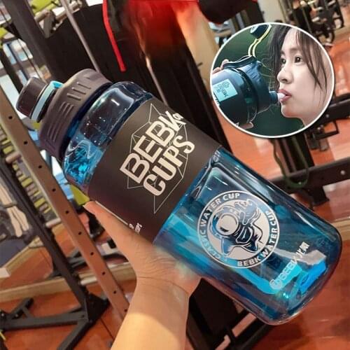 New 2L 3L Tritan Gallon Water Bottle Smartphone Stand with Flip-Flop BPA Free Bottles Portable Sports Mobile Holder GYM Jug