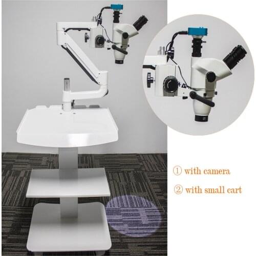 New Arrival Full set Dental Lab Monocular Digital USB Surgical Microscope with Camera+Cart