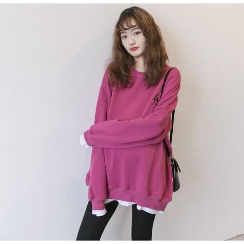 Spring And Autumn New Style Maternity Clothes Korean-style Pregnant WOMENS Hoodie O Neck Crew Neck Pullover Long