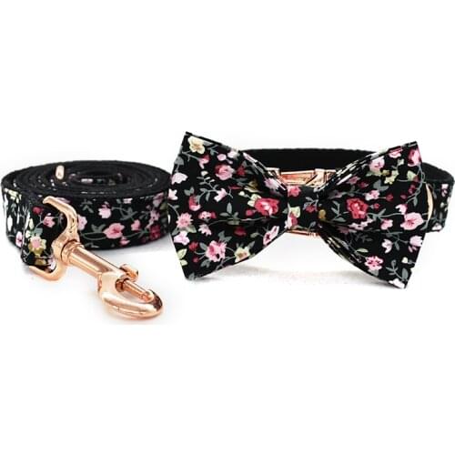 Nylon Christmas free engrave ID tags dog collar leash self-design flower pet necklace adjustable dog collars for big small dogs