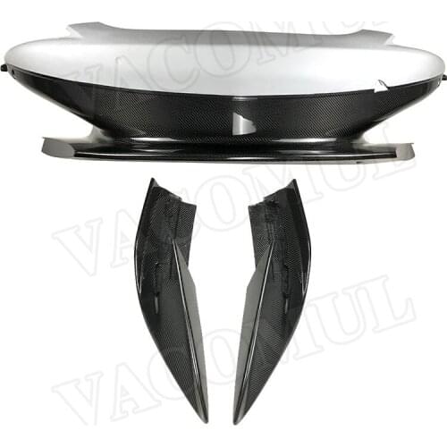 Dry Carbon Fiber Front Bumper Lip Side Splitters Spoiler For McLaren 540C 570S 570GT 600LT Style Bumper Apron