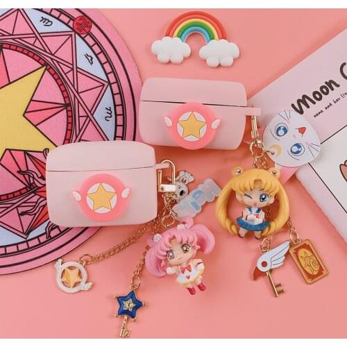 Cute Cartoon Silicone Cover for Jabra Elite 75T Case Bluetooth Earphone Case for Jabra Elite 65T Pink Luxury Girl Decor Gifts