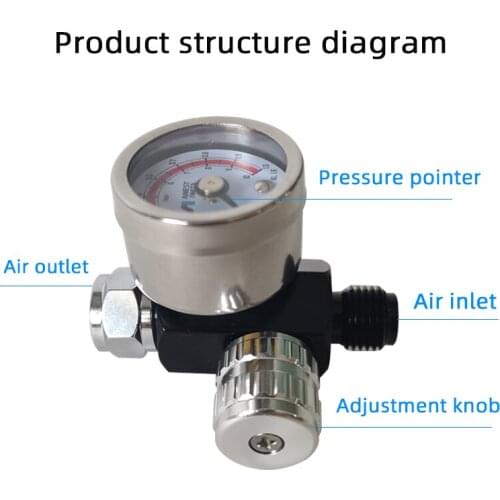Air Manometer Pressure Gauge 1/8" Npt Air Compressor Hydraulic Pressure Gauge 0-60 Psi Back Mount 1.5" Pressure Gauge Manometer