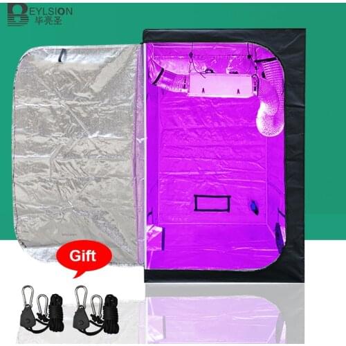 BEYLSION Plant Grow Tents Growing Tent For Indoor Grow Light Accessories Hydroponic Grow Box Grow Tent Mylar+Ratchet Hangers