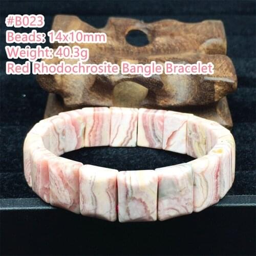 Top Natural Red Rhodochrosite Stone Bracelet Jewelry For Women Lady Men Wealth Healing Luck Beads Gemstone Stretch Bangle AAAAAA