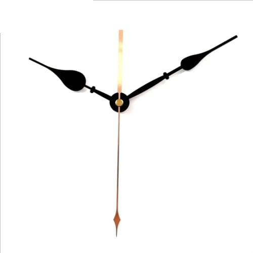 1set S Shaft Long Clock Hands 30# Quartz Clock Accessory DIY black Hand Metal Aluminum Material High quality DIY Clock kits