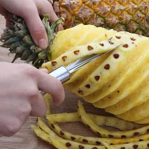 1 PCS Stainless Steel Pineapple Knife Non-slip Pineapple Peeler Easy Cleaning Pineapple Shovel Fruit Tools Kitchen Tools