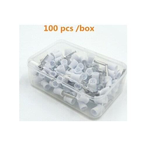 100 pcs Dental polishing tool Silicone Cup Dental New Lab Polishing brush Polish Prophy Brushes Large