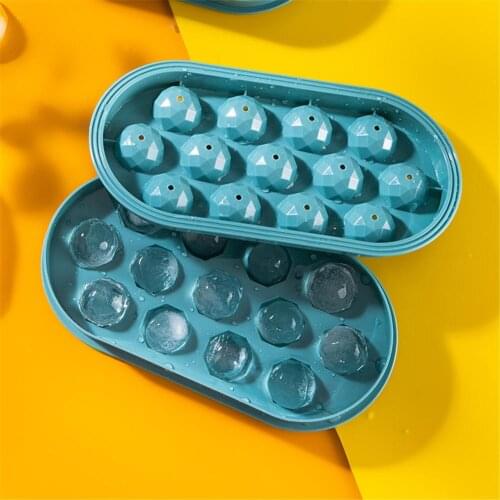 13-grid Diamond Shape Ice Mould Box Ice Ball Maker Kitchen Accessories
