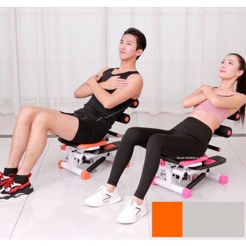 2 in 1 Abdomen Machine & Climb Stepper, Multifunctional Home Waist Twisting Climbing Machine, Sit-Up Auxiliary Fitness Equipment