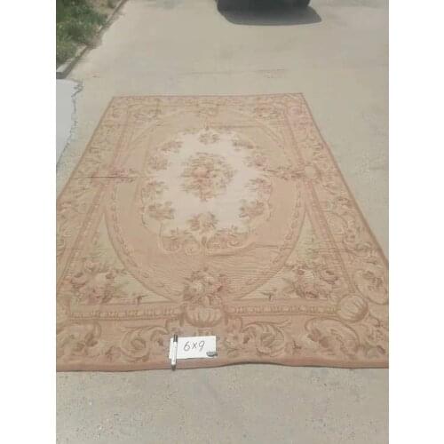 Free Shipping Handmade Rug 6'x9' for Home Decoration with 100% New Zealand Wool