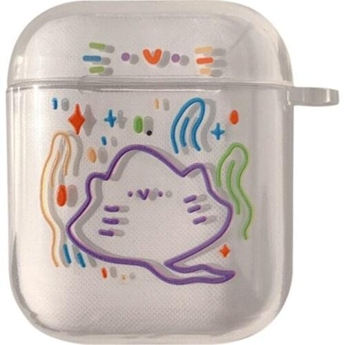 Cover for Apple 1 2 Case TPU Anti-Fall Earphone Accessories Wireless Earphone Case