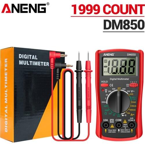 Digital AC/DC Clamp Meter True Auto Range Multimeter Current Voltage Temperature Capacitance Tester Temperature Detection Table