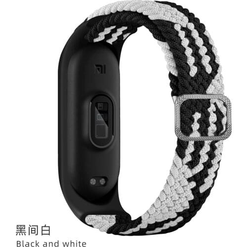 Elastic Nylon Strap for Xiaomi Mi Band 6/5/4/3 Strap Smart Bracelet Sport Wristband for Mi Band 3 4 5 6 Bracelet Watchband Strap