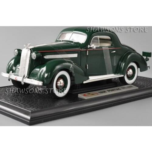 Signature Models 1:18 Scale Diecast Vintage Car 1936 Pontiac Deluxe Miniature Replica Collectable