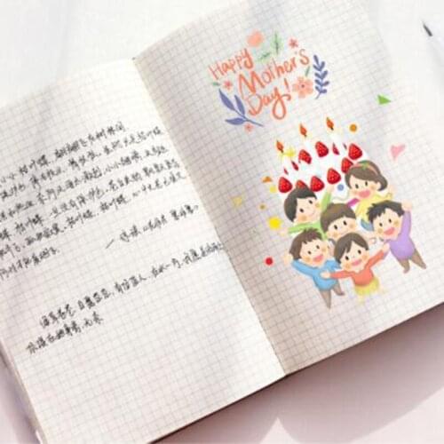 Classic Notebook 5mm Grid 228 Pages A6 Pocket Notepad Writing Noteboook A6 Handbook Personal Notebook Diary for student