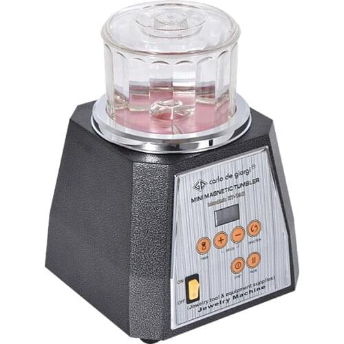 KT-130 Magnetic Tumbler 130mm light-ferrous metals Polisher & Finisher Super Finishing Polishing machine