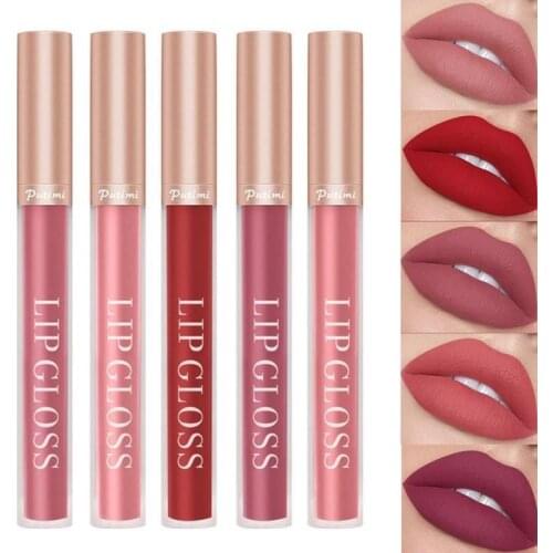 Matte Lipstick Waterproof Long Lasting Moisturizing Velvet Lip Gloss Colorful Non Stick Cup Lipgloss Women Makeup Lip Cosmetics