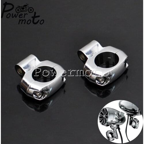 Motorcycle 1" Handlebar Mirror Mount Holder Clamp Speakers Handlebar Electrical Drink Holders For Harley Honda Kawasaki BMW
