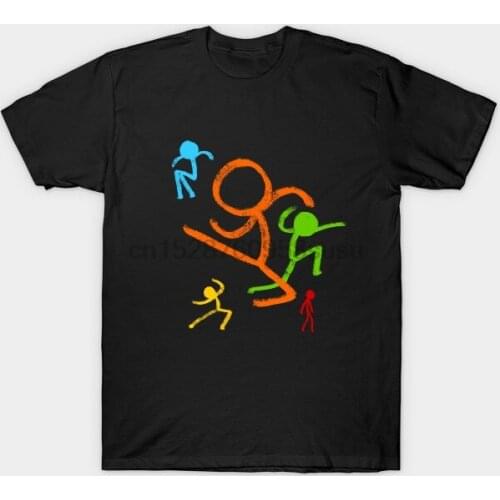 Men tshirt Five Stick Figures Alan Becker T Shirt Printed T-Shirt tees top
