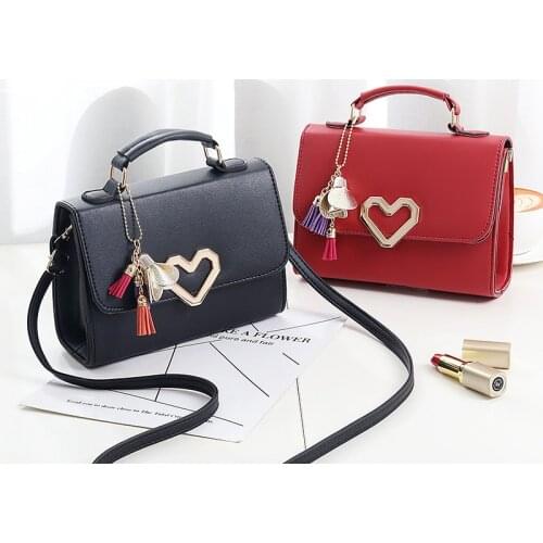 New womens bag Korean fashion simple small square bag Trend single shoulder messenger crossbody bag guangyu 20X8X15cm