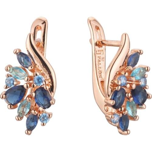 New Arrival 2021 Luxury Mixed Cubic Zircon Drop Earrings Exquisite Design Ear Ring for Lady Gift