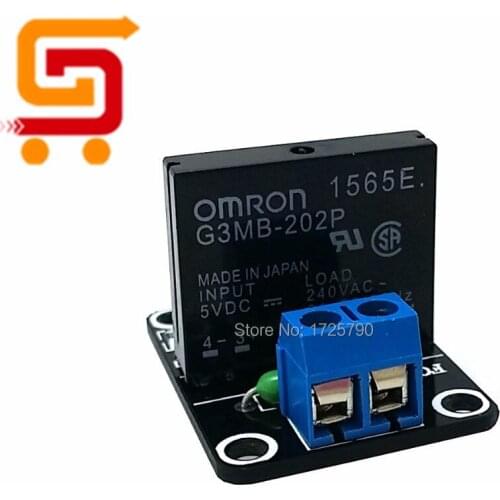 5V 1 Channel SSR Solid State Relay Module G3MB-202P Relays 240V 2A Output with Resistive Fuse For Arduino M63