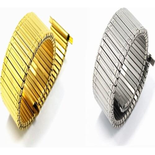 Wholesale 20PCS /Lot Elastic Stainless Steel Strap 18MM 19MM 20MM 21MM 22MM Watch Band Can Used Gold Silver Color Available New