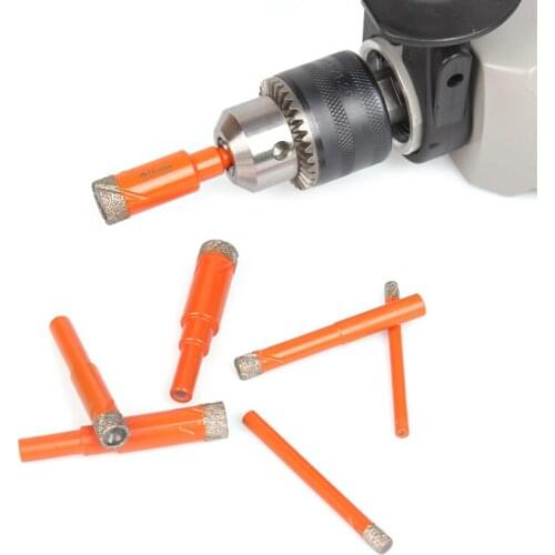 5/6/8/10/12/14/16mm Round Handle Dry Vacuum Brazed Diamond Drilling hole saw for Ceramic Granite marble Drill Bits