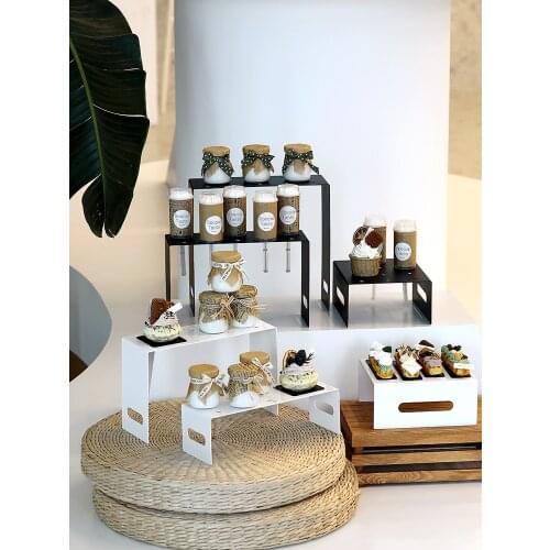 Nordic Style Metal Cake Stand Plates Snack Candy Tray Party Filming Props Dessert Dish Creative Display Stand Wedding Decoration