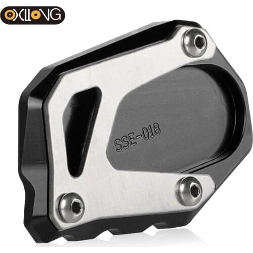 Motorcycle CNC Foot Side Stand Pad Plate Kickstand Enlarger Support Extension For SUZUKI V-STROM 1050/XT VSTROM 1050 2020-2021